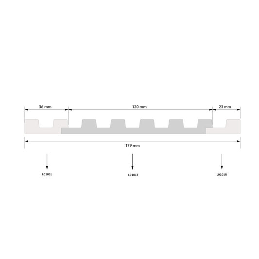 3D Väggpanel L0101R