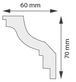 Taklist frigolit DP49