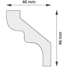 Taklist frigolit DP13