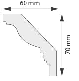 Taklist frigolit DP48