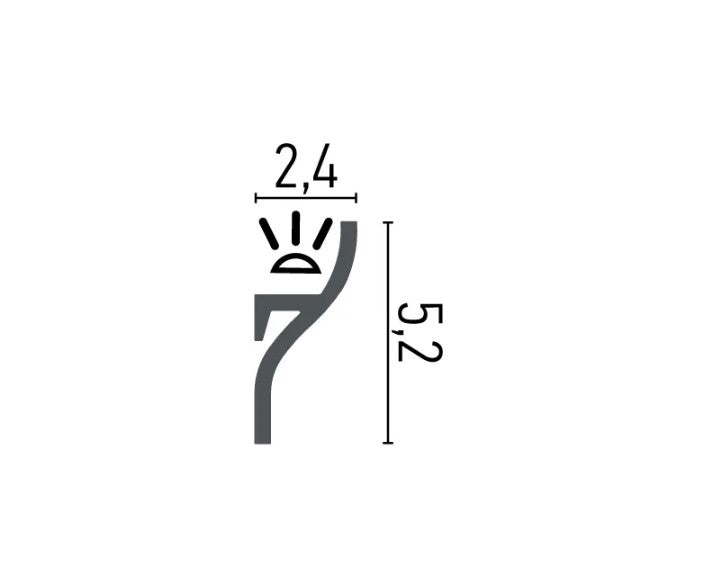 Taklist indirekt ljus HD906