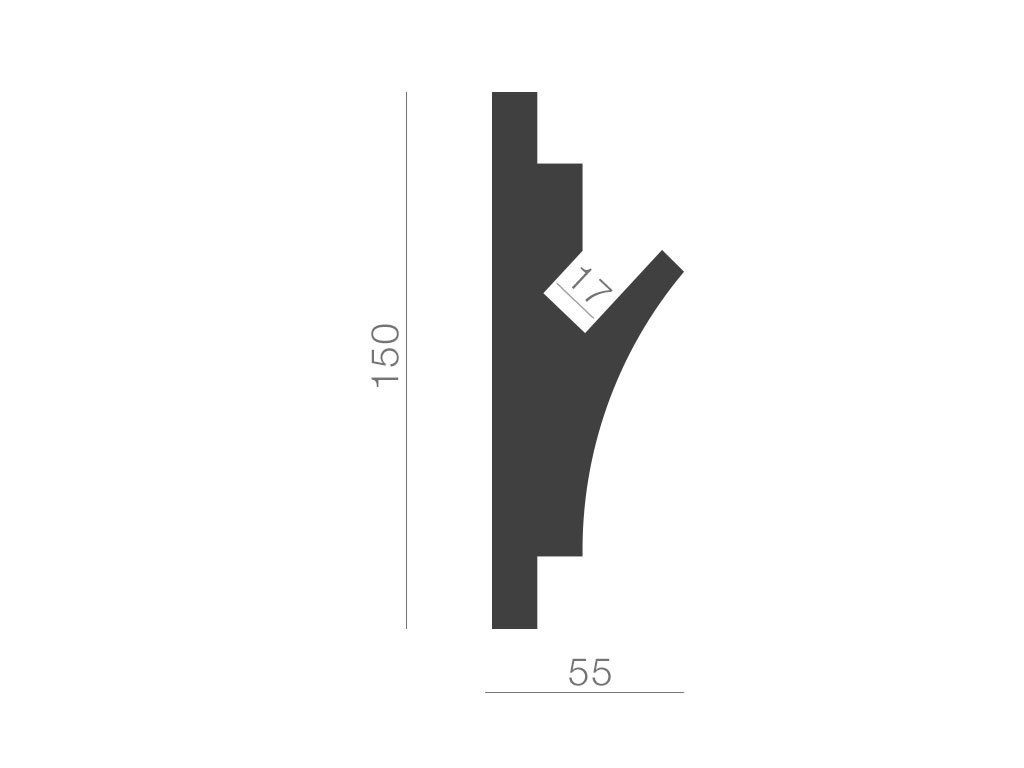 Taklist indirekt ljus KD402